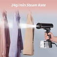 thumbnail image 1 of M Buder Handheld Garment Steamer for Clothes 1500W Fast Heat Up Foldable Fabric Wrinkle Remover with LCD Touch Screen 400ml Water Tank Portable Steamer for Travel Home Office Black UK Plug, 1 of 4