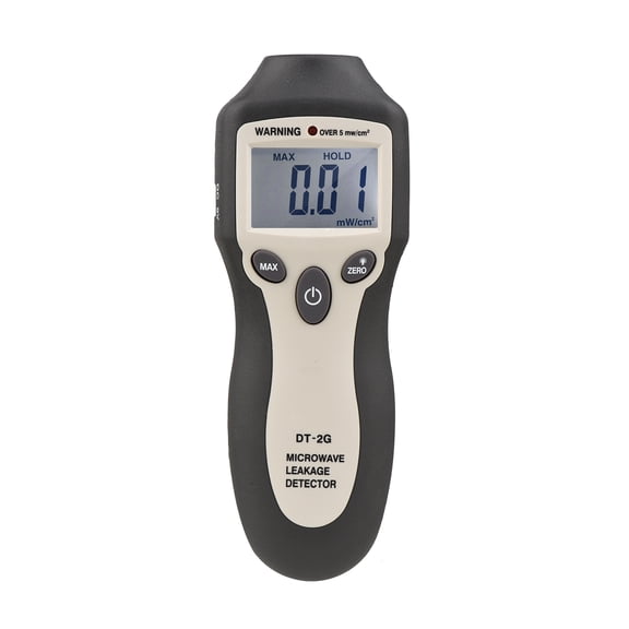 M Buder Handheld Microwave Leakage Detector High Precision Digital LCD Display EMF Meter Electromagnetic Radiation Tester Auto Alarm No Recalibration Needed Black and Gray (6.3 inches / 16 cm)