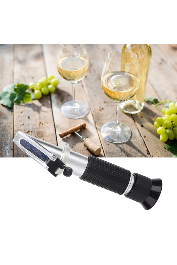 Handheld Refractometer 0-32% Brix Meter Sugar Concentration Tester with Automatic Temperature Compensation ATC for Liquids Home Brew 8.27 x 3.54 x 1.97 Inches