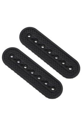 Hat Extender, Silicone Snapback Replacement Strap for Baseball Caps, 2 Pieces, Black