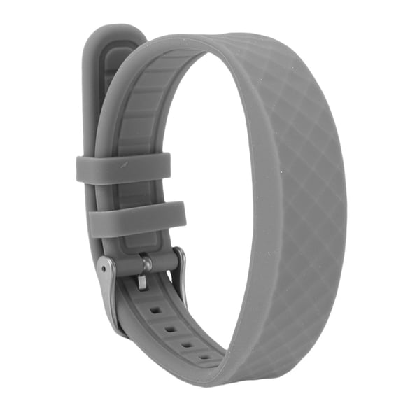 M Buder Health Smart Bracelet Wearable Fitness Tracker Step Counter with Vibration Alert Sleep Sports Tracking, Silicone, Grey