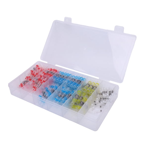 M Buder Heat Shrink Solder Seal Wire Connectors Kit Waterproofing Soldering Heat Shrink Connector for Marine Boat Automotive Truck 200pcs