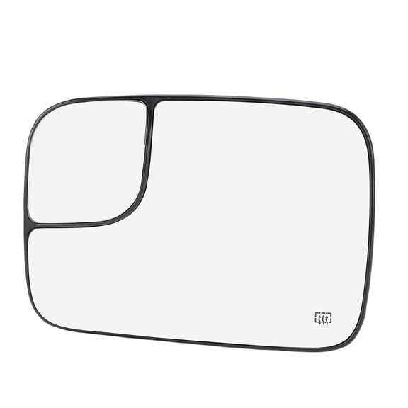 M Buder Heated Convex Mirror Glass with Blind Spot Glass Side View Mirror Lens Replacement for Dodge RAM 1500 2500 3500 2002-2008 Left Driver Side 5161010AA