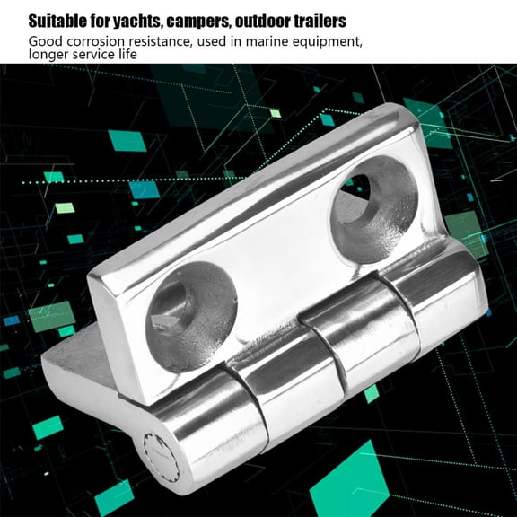 M Buder Heavy Duty 304 Stainless Steel Cast Hinge 2.4x2.4 Inches Marine Grade Boat Door Hinge for Yacht Camper and Industrial Equipment GS10332-01