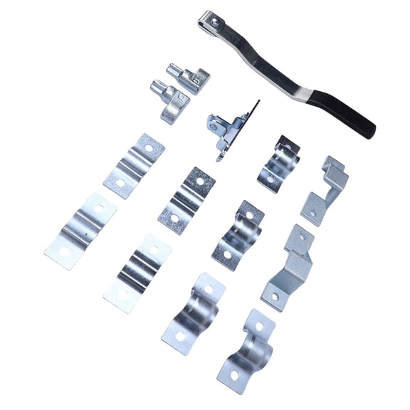 M Buder Heavy Duty Cam Action Door Lock Kit, Metal Trailer Latch Hasp Retainer Keeper Replacement for Cargo Shipping Containers, Includes 14 Pcs Hardware