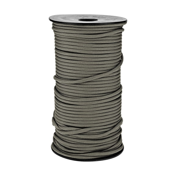 M Buder Heavy Duty Parachute Cord 100m 328ft 9 Strands 4mm Survival Rope with Reel for Camping Tent Cloth Line Khaki