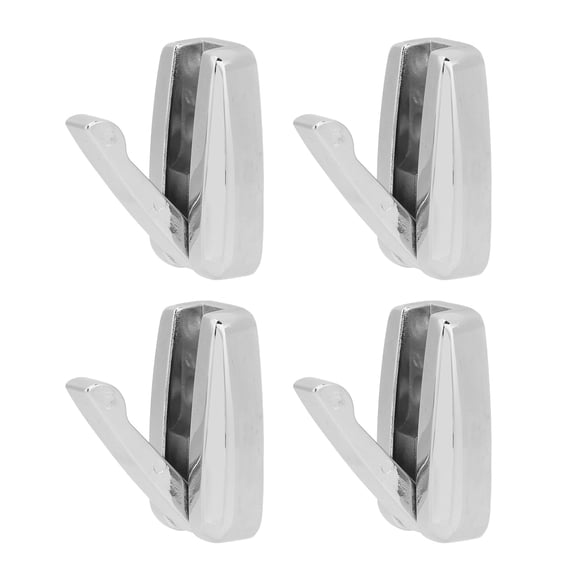 M Buder Heavy Duty Wall Mount Foldable Hook Zinc Alloy 66 lbs / 30 KG Capacity Retractable Coat Hook Automatic Rebound Thickened Base Polished For RV Yacht Closet Bathroom 4 Pieces[cite: 1]
