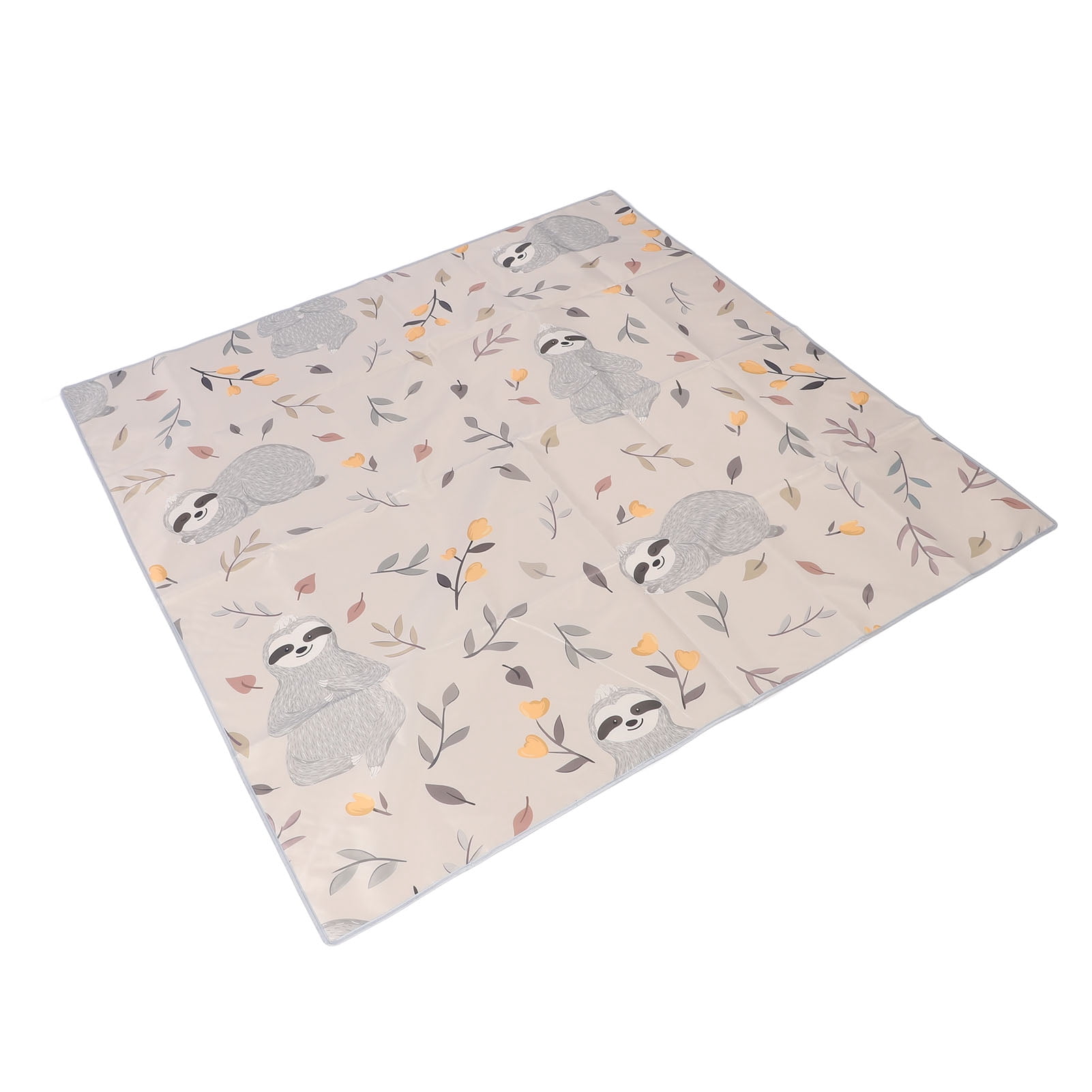 M Buder Under High Chair Mat 51.18 x 51.18 inches (130x130 cm) Waterproof Oxford Cloth Anti Slip Washable Portable Baby Splat Floor Spill Play Mat for Home Picnic Multi-functional Infant Toddler Rug