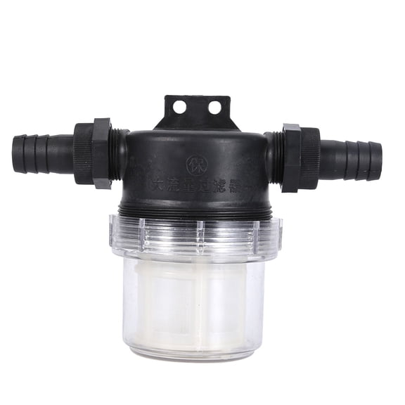 M Buder High Flow Transparent Inline Mesh Strainer, 20mm 40 Mesh Water Pump Filter for Garden Irrigation and Agricultural Spraying (6.3 inches / 16 cm)