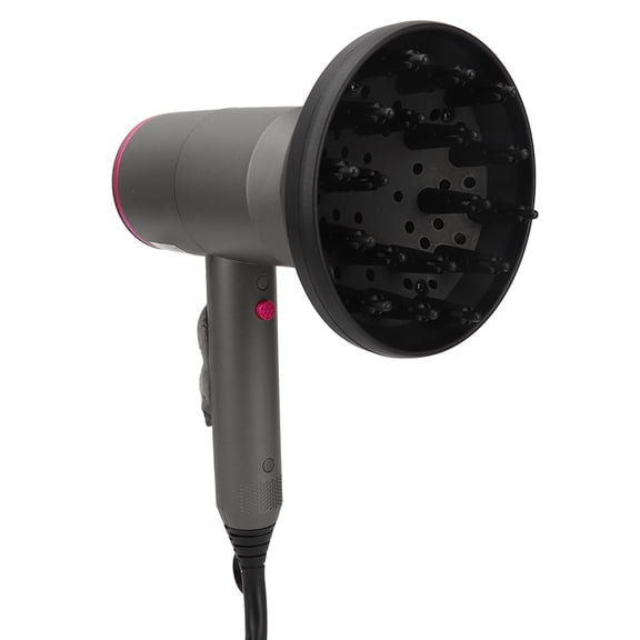 M Buder High Power 2000W Constant Temperature Ionic Hammer Shape Hair Blow Dryer, Gray - EU Plug