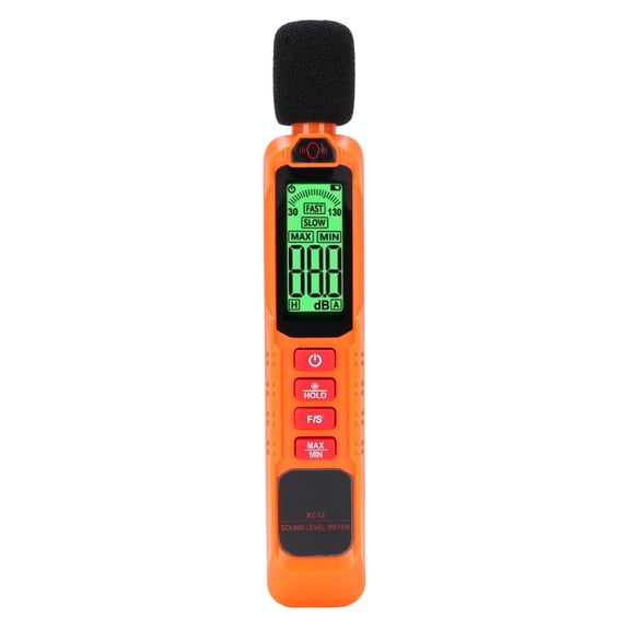 M Buder High Precision Digital Sound Level Meter with A Weighting Backlight Screen, Portable Noise Decibel Tester for Home, Factory & Construction Site, Easy Environmental Audio Measurement Tool