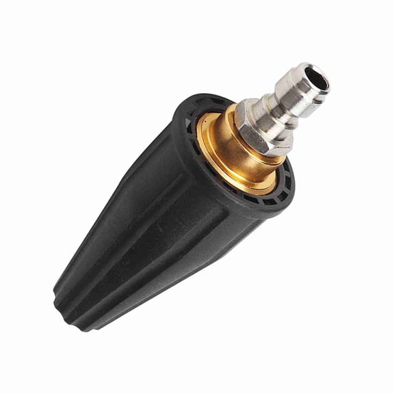 M Buder High Pressure Washer Rotating Turbo Spray Nozzle 1/4" Quick Connect Washer Nozzle Premium Turbo Washer Nozzle Power Washer Attachment Accessory for Deep Cleaning Outdoor Surfaces (11x4x4 in)