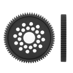 M Buder High Speed Spur Gear 68T Steel Metal Black Large Remote Control Car Replacement Upgrade Part For TAMIYA TT-02 RC Vehicles, Durable Motor Pinion Drive Accessories, 1 Count