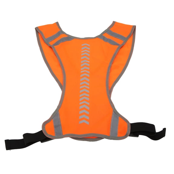 M Buder High Visibility Safety Vest Adjustable Reflective Jacket for Running Jogging Walking Cycling Visible From 656ft Away Lightweight Breathable Protection Gear One Size 1 Count