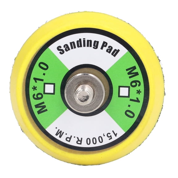 M Buder Hook and Loop Backing Plate 2 inches / 5.08 cm Air Sander PU Pad M6x1 Thread