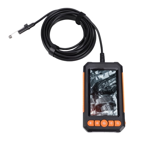 M Buder Industrial Endoscope 8mm 1080P Dual Lens 4.3 Inch IPS Screen 8 Adjustable LED Lights IP67 Waterproof Sewer Inspection Camera with 16.4ft / 5m Cable