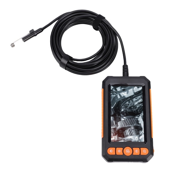 M Buder Industrial Endoscope 8mm 1080P Dual Lens 4.3 Inch IPS Screen 8 Adjustable LED Lights IP67 Waterproof Sewer Inspection Camera with 16.4ft / 5m Cable