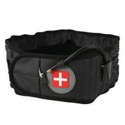 M Buder Inflatable Lumbar Traction Belt Decompression Lower Back Support Brace with Hand Pump Black Adjustable Free Size 22.00x19.00x8.00 Inches / 55.8x48.2x20.3 cm for Spinal Pain Relief