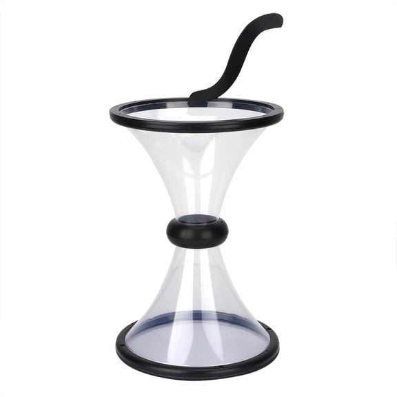 M Buder Innovative Transparent Circling Round Money Box Coin Jar Money Saving Pot Vortex Bank - 14.2 inches / 36 cm