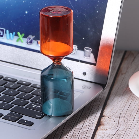 M Buder Innovative Unique Glass Sand Clock Timer Table Ornament Birthday Gift Medium (5.9 inches / 15 cm)