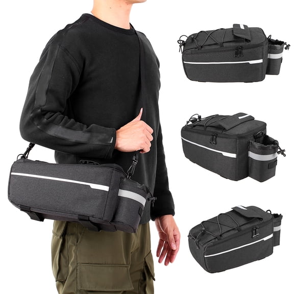 M Buder Insulated Trunk Cooler Bag 11.4 inches / 29 cm Waterproof Bicycle Rear Rack Storage Seat Pannier with Shoulder Strap