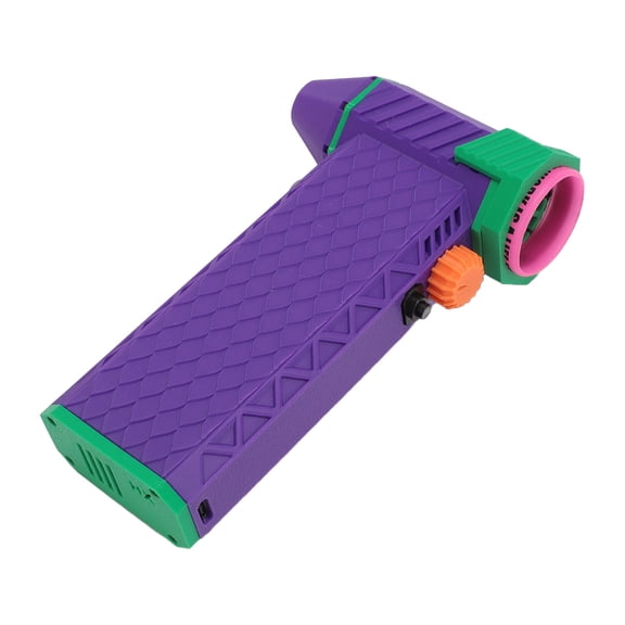 M Buder Jet Dry Blower 200000 RPM Portable Jet Fan with Stepless Speed Control, Type C QC15W Fast Charging Electric Air Duster for Computer Keyboard Car Dust Removal, Dark Violet (7.09 in / 18 cm)