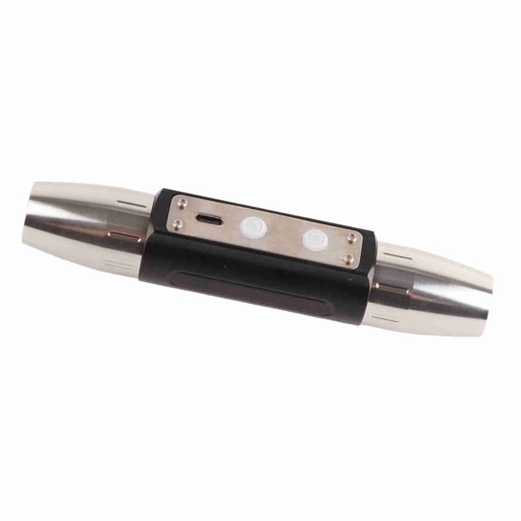 M Buder Jewelry Appraisal Flashlight DX4 Four Light Source USB Rechargeable UV Torch with 365nm 395nm Ultraviolet LEDs, Portable Multi-function Electric Torch including 18650 Battery, Stainless Steel