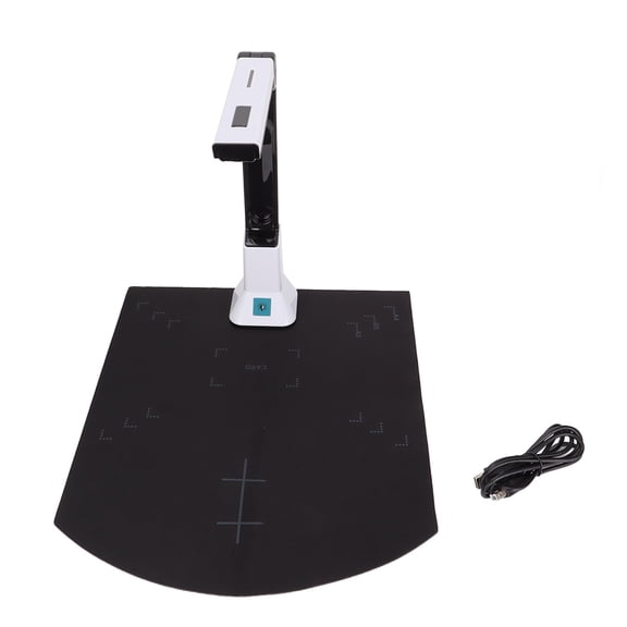 M Buder KC5M01 Document Camera 8 Million Pixels HD A4 Auto Focusing USB Scanner for Files, Notes, ID Cards, and 3D Objects (15 x 4.3 x 3.9 inches / 38 x 11 x 10 cm)