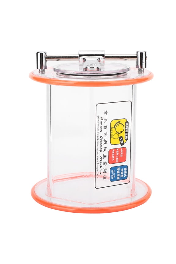 KT-6808 Rolling Drum Rotary Polisher Bucket Jewelry Polishing Machine, Plexiglass Barrel for Gold Silver Copper Cleaning, 8.66 inches / 22 cm, 1.83 lbs / 831 g