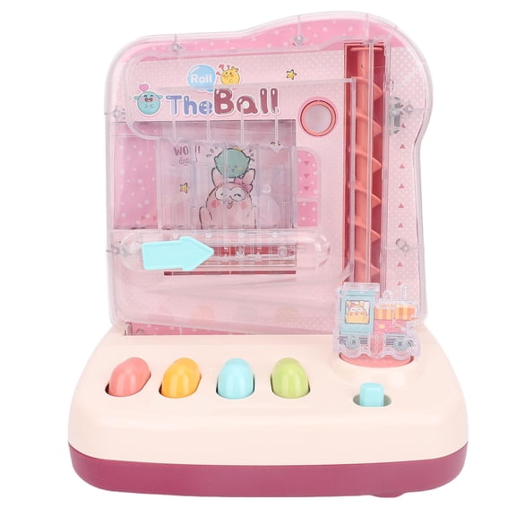 M Buder Kids Track Ball Game Machine Educational Puzzle Rolling Ball Toy Interactive Enhance Logical Thinking Pink