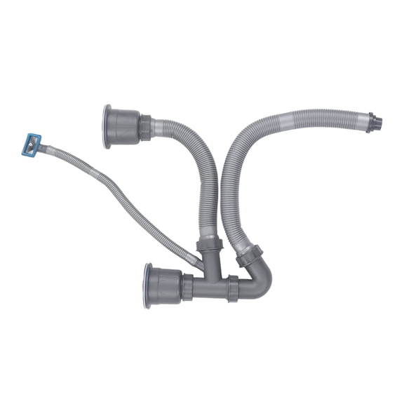 M Buder Kitchen Sink Double Hose Drain Kit, Expandable Universal Washbasin Pipe Kit with Multiple Deodorants, Quick Draining for Kitchen Fixtures