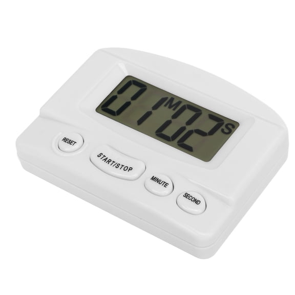M Buder Kitchen Timer Loud Volume Time Up And Count Down Magnetic Design Multifunctional Digital Clock Timer For Cooking Baking And Studying White (3.54 Inches / 9.00 Centimeters)
