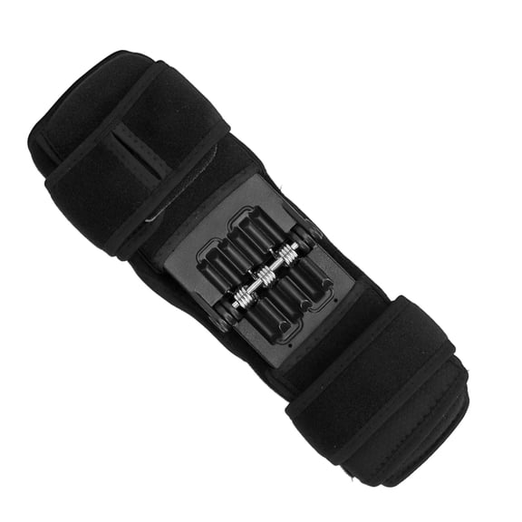 M Buder Knee Support Brace Spring Powered Knee Protection Booster Joint Stabilizer Pad for Hiking, Climbing, Athletics, and Joint Pain Relief, Black, One Size, 11.02 inches / 28 cm