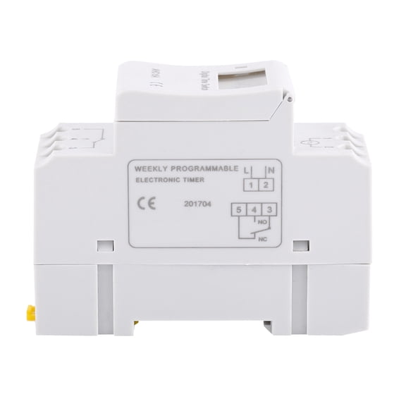 M Buder LCD Display Weekly Programmable Electronic Relay Time 16 ON and OFF Timer, 12V High Accuracy Built-in Battery for Home Appliances and Industrial Automation (3.38 in / 8.5 cm Length)