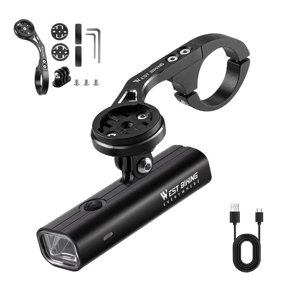 M Buder LED Bicycle Lights Front Light 400LM 2000mAh Waterproof with Rotating Mount, Bike Headlight Set for Night Riding, 4.1 inches / 10.3 cm