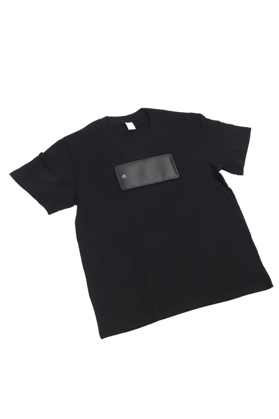 LED T Shirt Bluetooth Programmable App Controlled Glowing Shirt with Rechargeable 1500mAh Battery Customizable Display for Party Bar Concerts (10.6 inches / Size L)
