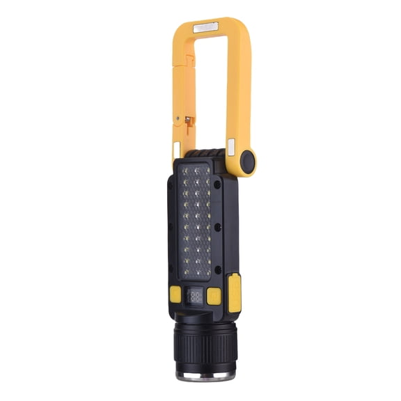 M Buder LED Work Light, Rechargeable Portable Flood Light with Magnetic Base & Stand, 1800mAh Battery, Versatile Flashlight for Car Repair, Garage & Camping (5.39 in / 13.7 cm)