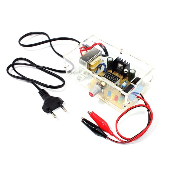 M Buder LM317 Regulated Power Supply Kit 1.25V-12V / 1.25V-12V Continuously Adjustable Output Voltage DIY Kit for Testing Circuits