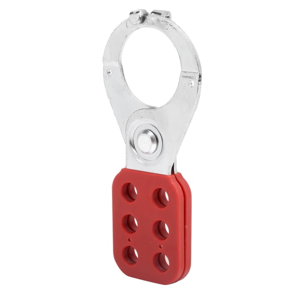M Buder LOTO-139 Lockout Hasp Steel Multiplayer Management Lock 6 Hole Interlock 1.5in Inside Jaw Diameter, 1 Count