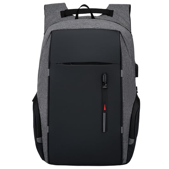 M Buder Laptop Backpack For 17 Inch / 43.18 cm Laptop Bag With USB Port Fashion Waterproof Gray[cite: 1]