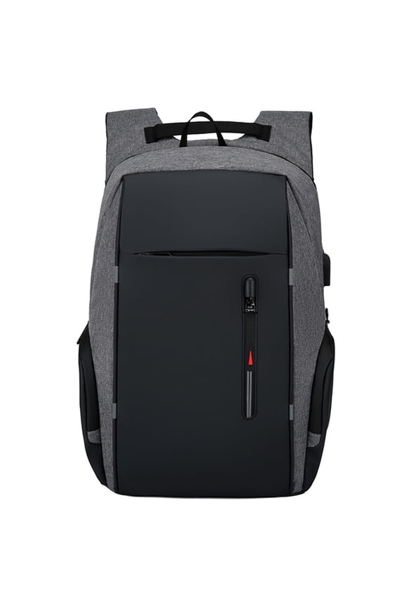 M Buder Laptop Backpack For 17 Inch / 43.18 cm Laptop Bag With USB Port Fashion Waterproof Gray[cite: 1]