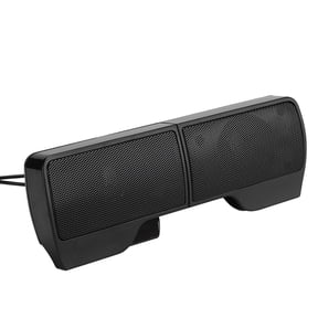 M Buder Laptop Soundbar USB Clip Screen Mini Desktop Portable 2.0 Audio Computer Speaker with Volume Control and Rich Stereo Sound for Notebook Laptops, 15 x 10 Inches / 38.1 x 25.4 Cm