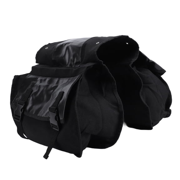 M Buder Large Capacity Bike Saddle Bag Bicycle Rear Rack Trunk Foldable Commuting Pannier Storage For Travel Commuter Everyday Use Black (12.2 inches / 31 cm)