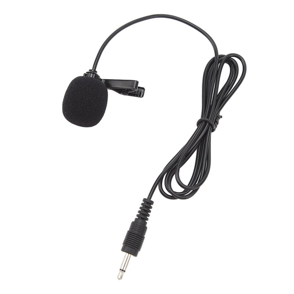 M Buder Lavalier Microphone for Computer Small Lapel Mic Noise Cancelling Clip On 3.5mm Laptop Recording Portable Wired Condenser High-Fidelity Professional Audio Content Creator