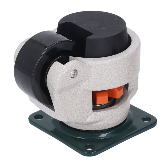 M Buder Leveling Stem Caster - Heavy Duty Adjustable Workbench Wheel with Plate, 62mm OD