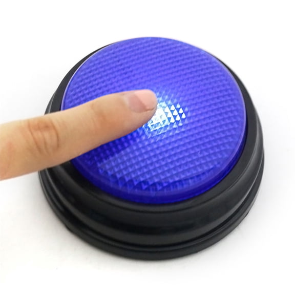 M Buder Light-Up Voice Recording Sound Buttons Luminous Answering Buzzer Set (4 Pack, 2.56 Inches / 6.5 cm)