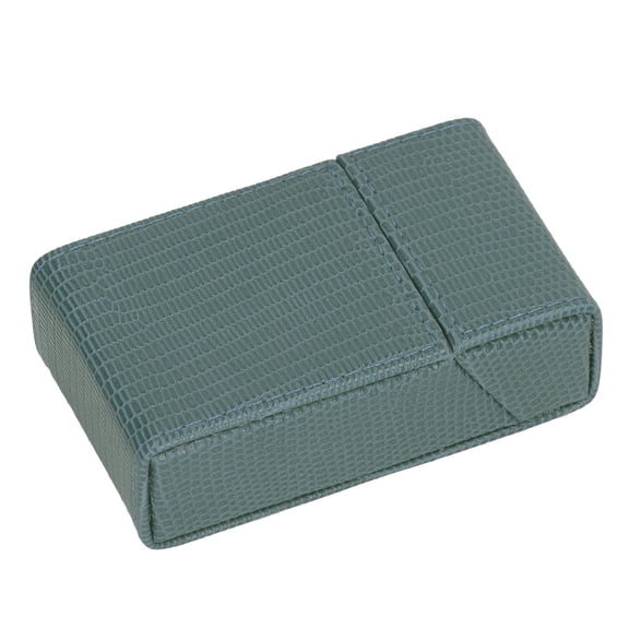 M Buder Lizard Pattern PU Leather Cigarette Case Protective Storage Box Holder with Compact Flip Cover Design for Men & Women, Green (10 inches / 25.4 cm)