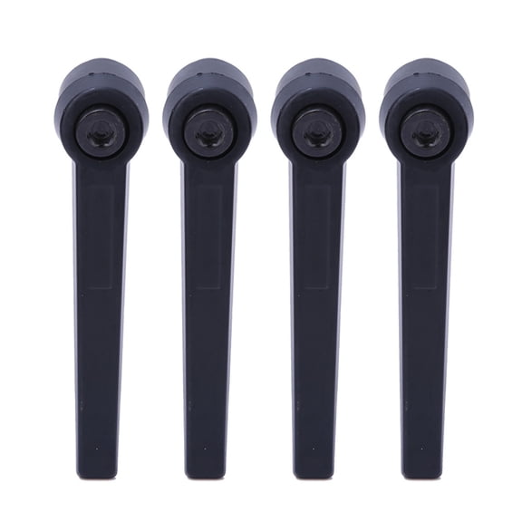 M Buder M10 Metal Machine Knobs Adjustable Fixing Handle Female Thread, 4 Pcs Black, 80mm / 3.15 inches