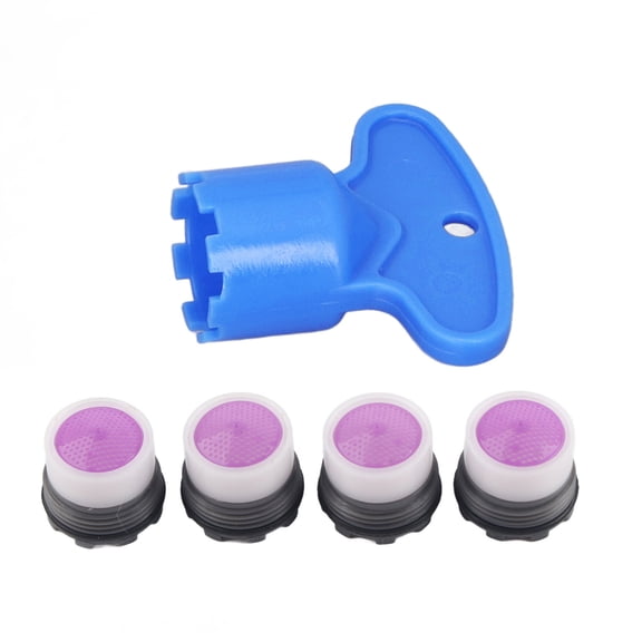 M Buder M16.5mm Sink Faucet Aerator 1.2 GPM Flow Restrictor Cache Insert Replacement Bubble Tap Water Nozzle with Wrench for Kitchen Bathroom Sink Basin, 4 Pieces / 4-Pack