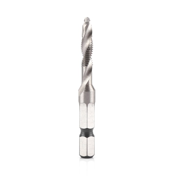 M Buder M5 x 0.8 High Speed Steel 1/4 Inch Hex Shank Drill and Tap Taper Bit Compound Threading Tool for Soft Metal Aluminum Iron